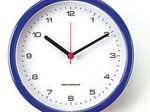PEWETA Funkwanduhr Design Ø 25 cm blau