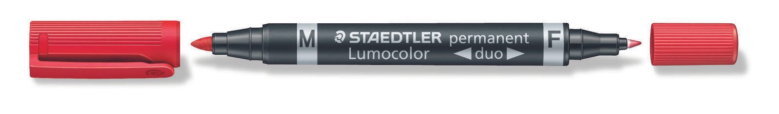 STAEDTLER Lumocolor duo Permanentmarker 0.6 - 1.5 mm Rot