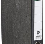 Grüner Balken Ordner Rückenbreite 5 cm DIN A4 Karton schwarz marmoriert