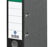 Grüner Balken Ordner Rückenbreite 8 cm DIN A4 Karton schwarz marmoriert