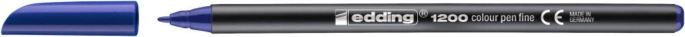 edding Filzstifte 1200 Blau