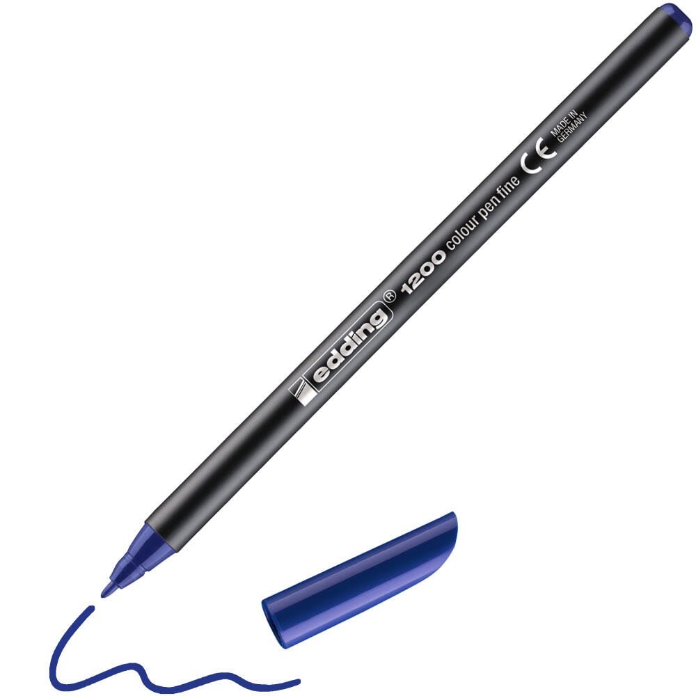edding Filzstifte 1200 Blau