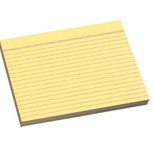 Karteikarten DIN A4 liniert gelb