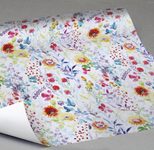 JUNG SCHÖNER VERPACKEN Geschenkpapier 50 cm  x 20 m weiß/gelb/grün/blau