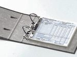 ELBA Ordner Rückenbreite 7.5 cm DIN A5 quer Karton schwarz marmoriert