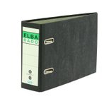 ELBA Ordner Rückenbreite 7.5 cm DIN A5 quer Karton schwarz marmoriert