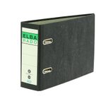 ELBA Ordner Rückenbreite 7.5 cm DIN A5 quer Karton schwarz marmoriert