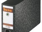 bene Ordner Rückenbreite 7.5 cm DIN A5 quer Karton schwarz marmoriert