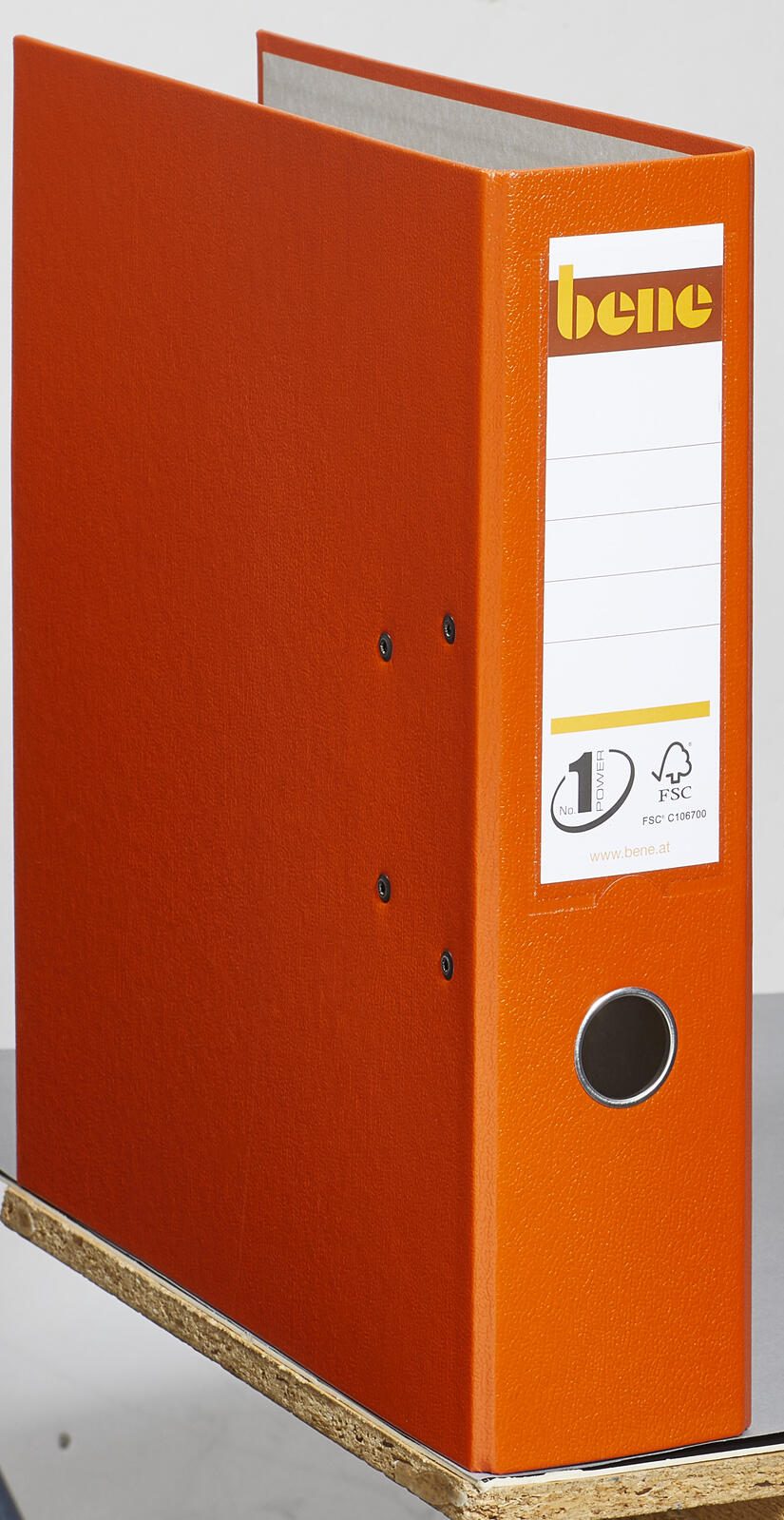 bene Ordner Rückenbreite 8 cm DIN A4 Kunststoff orange