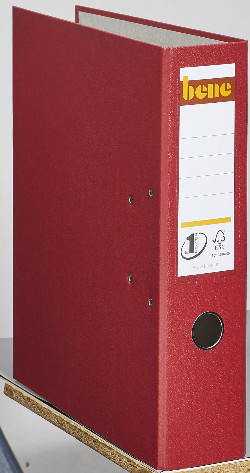 bene Ordner Rückenbreite 8 cm DIN A4 Kunststoff rot