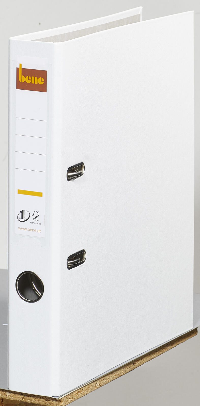 bene Ordner Rückenbreite 5.2 cm DIN A4 Kunststoff weiß
