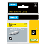 DYMO® Original IND-Heißschrumpfschlauch für Rhino, Polyolefin - schwarz auf gelb