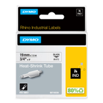 DYMO® Original IND-Heißschrumpfschlauch für Rhino, Polyolefin - schwarz auf weiss