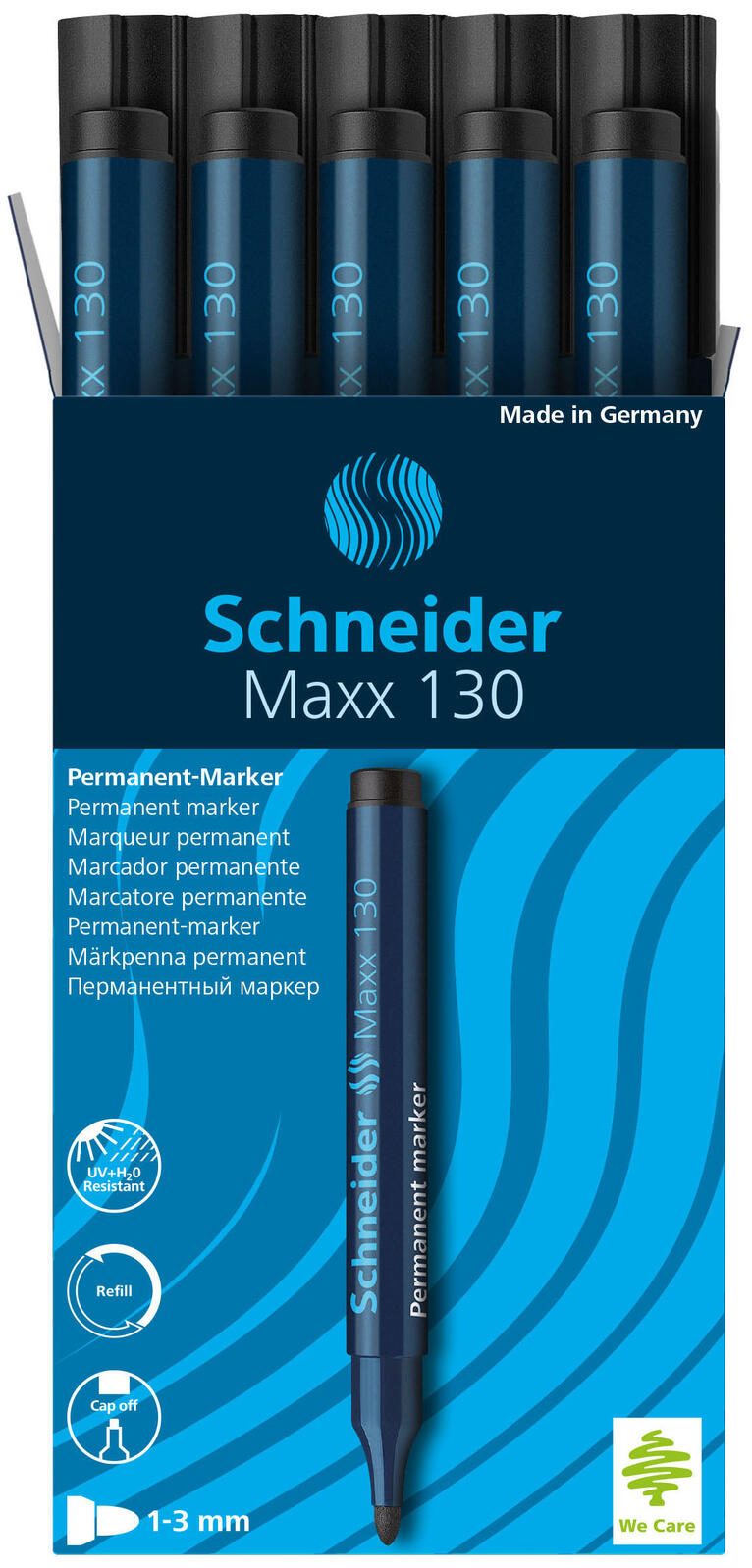 Schneider Permanentmarker 1.0 - 3.0 mm Schwarz