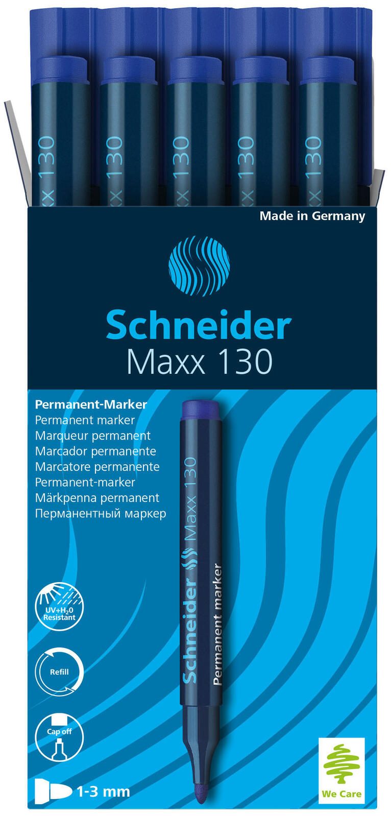 Schneider Permanentmarker 1.0 - 3.0 mm Blau