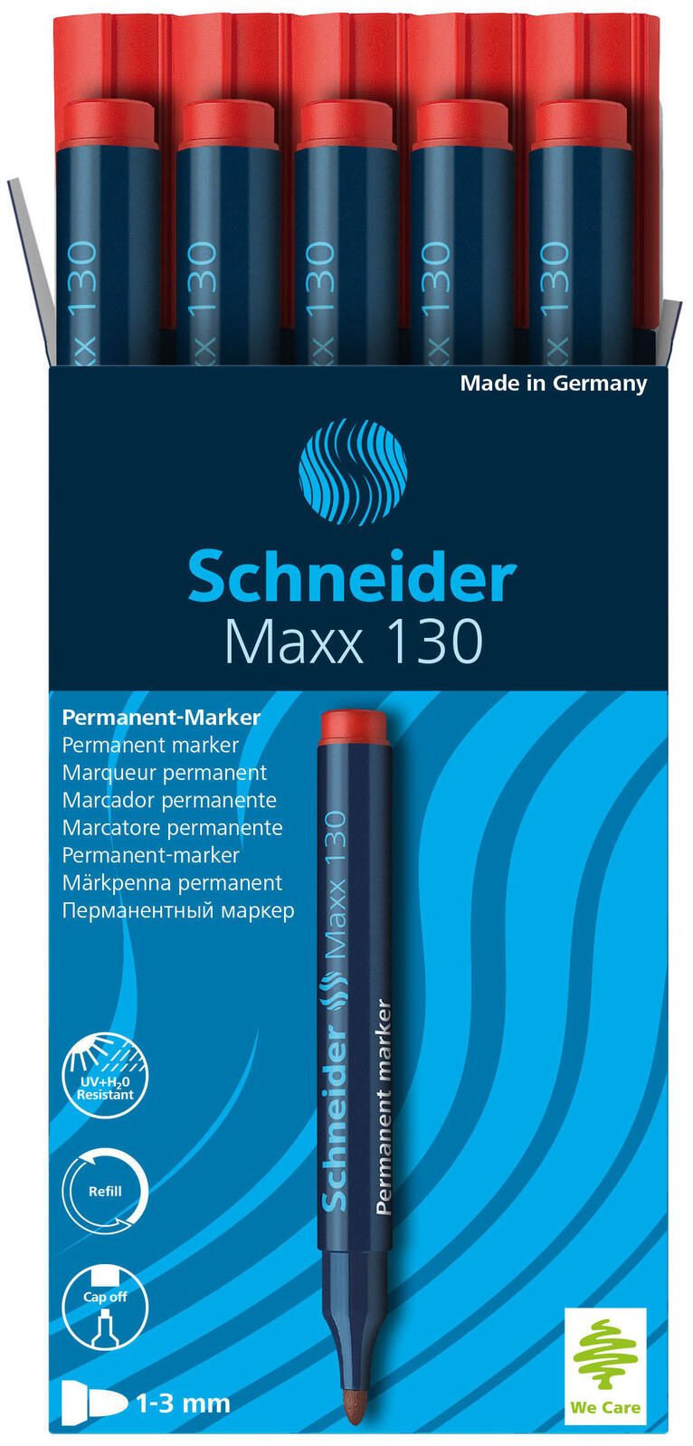 Schneider Permanentmarker 1.0 - 3.0 mm Rot