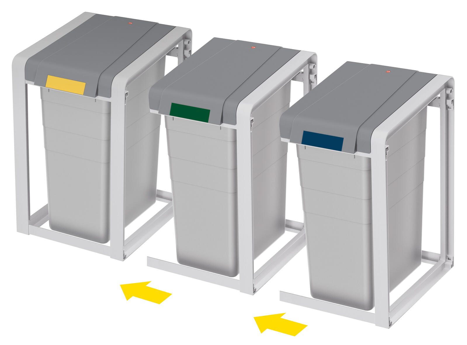 Hailo Mülleimer 38,0 l signalgrau