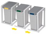 Hailo Mülleimer 38,0 l signalgrau