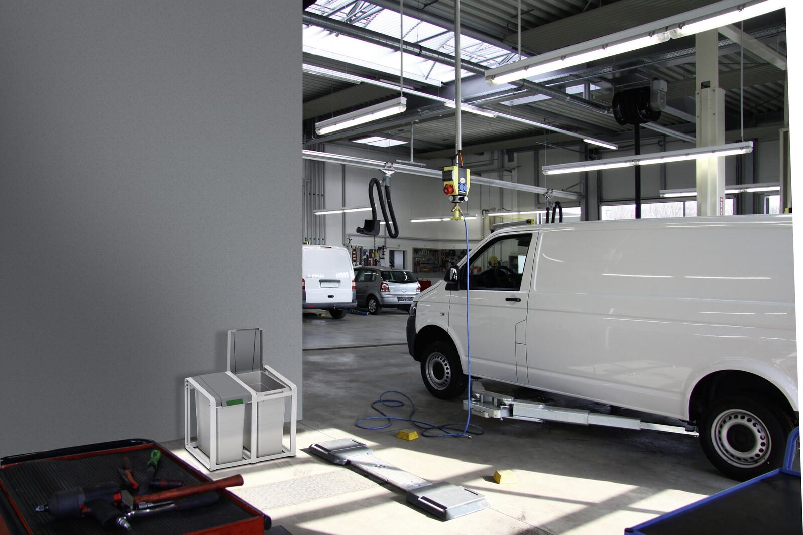 Hailo Mülleimer 38,0 l signalgrau