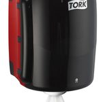 TORK Putztuchspender 1 Rolle schwarz, rot