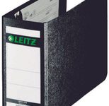LEITZ Ordner Rückenbreite 7.8 cm DIN A6 quer Karton schwarz marmoriert