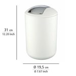 WENKO Kosmetikeimer 6,5 l weiß