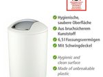 WENKO Kosmetikeimer 6,5 l weiß