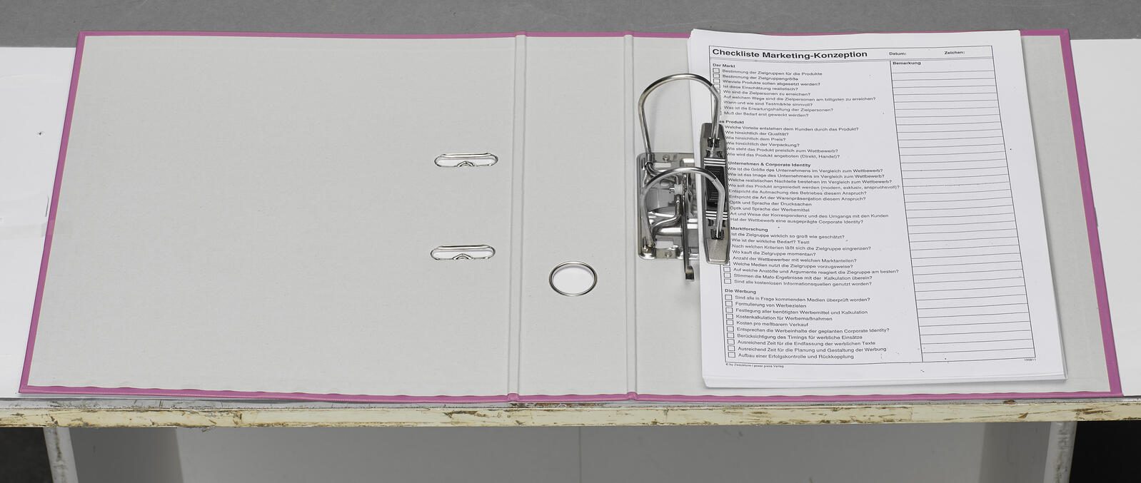 DONAU Ordner Rückenbreite 7.5 cm DIN A4 Karton pink