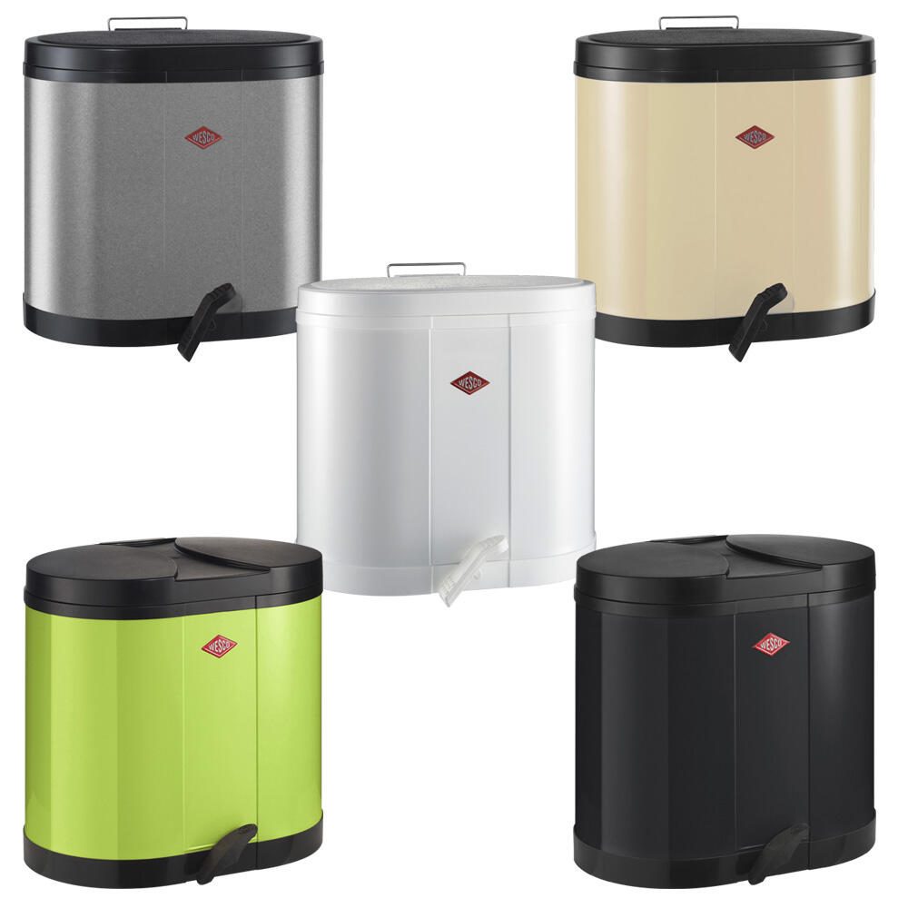 WESCO Mülltrenner 2x 15,0 l mandel