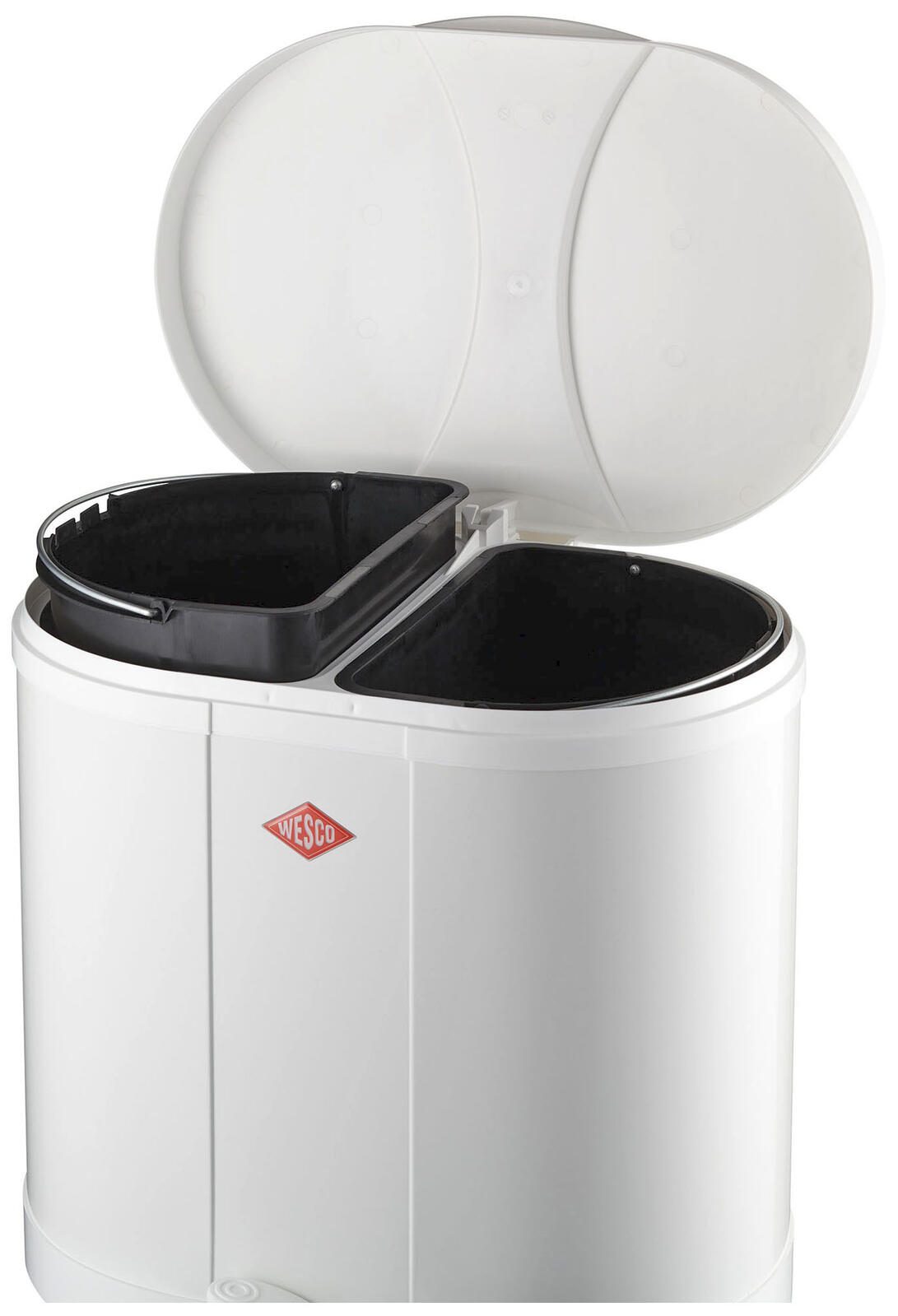 WESCO Mülltrenner 2x 15,0 l weiß