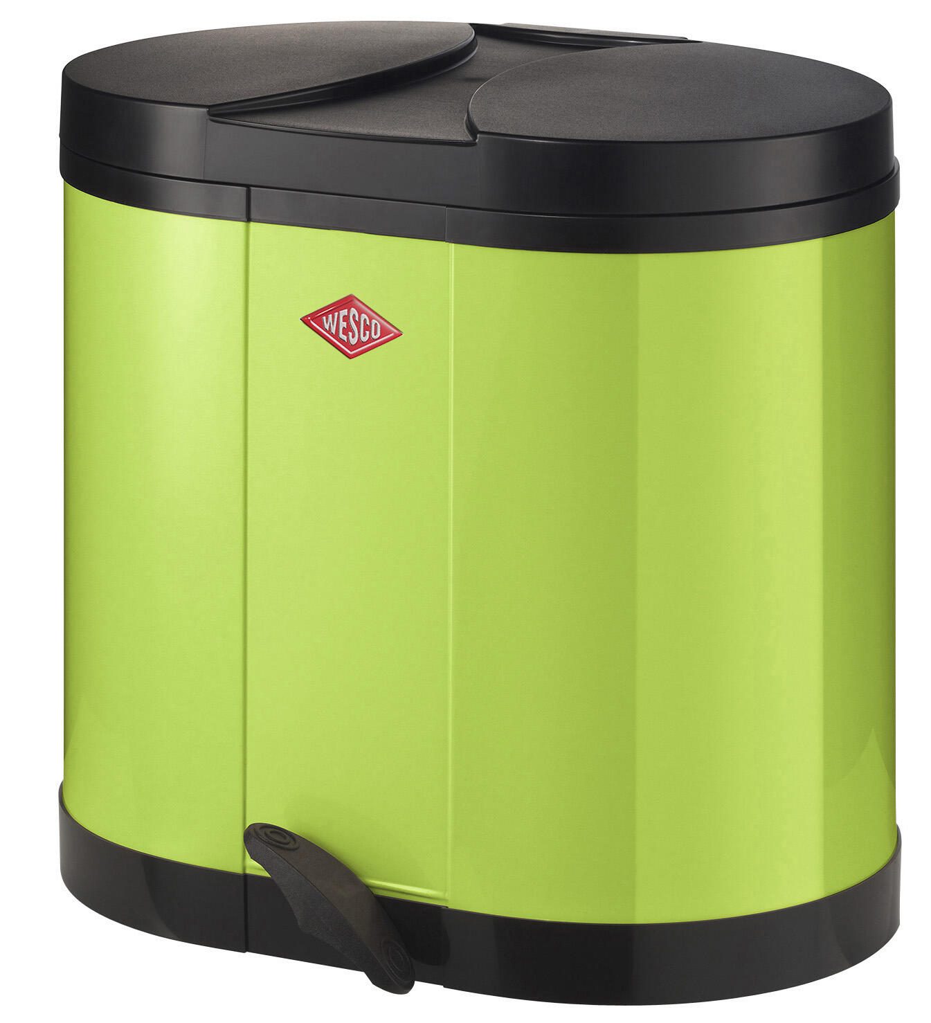 WESCO Mülltrenner 2x 15,0 l limegreen