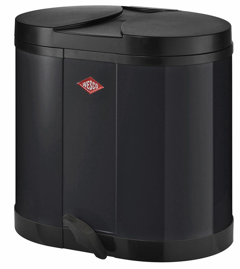 WESCO Mülltrenner 2x 15,0 l schwarz