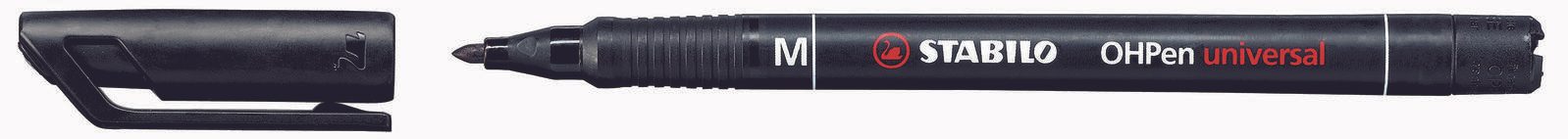 STABILO OHPen universal Folienstifte 1.0 mm Schwarz