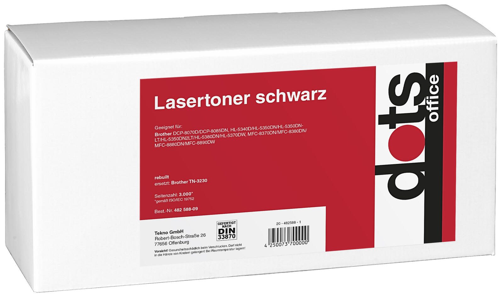 dots Toner kompatibel zu brother TN-3230 schwarz