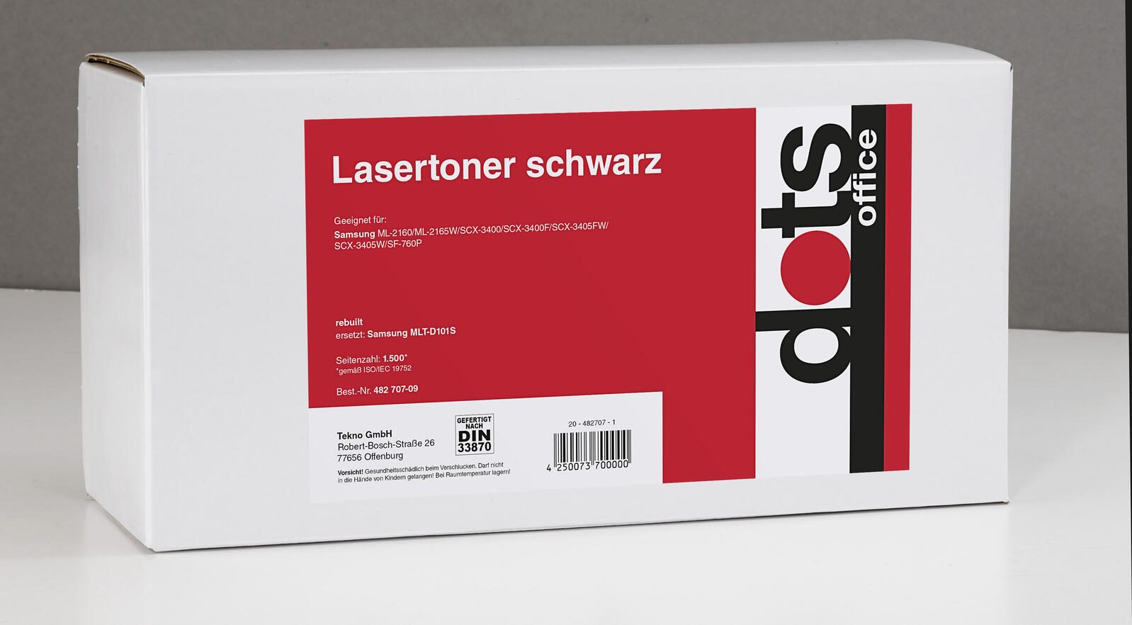 dots Toner kompatibel zu SAMSUNG MLT-D101s (SU696A) schwarz