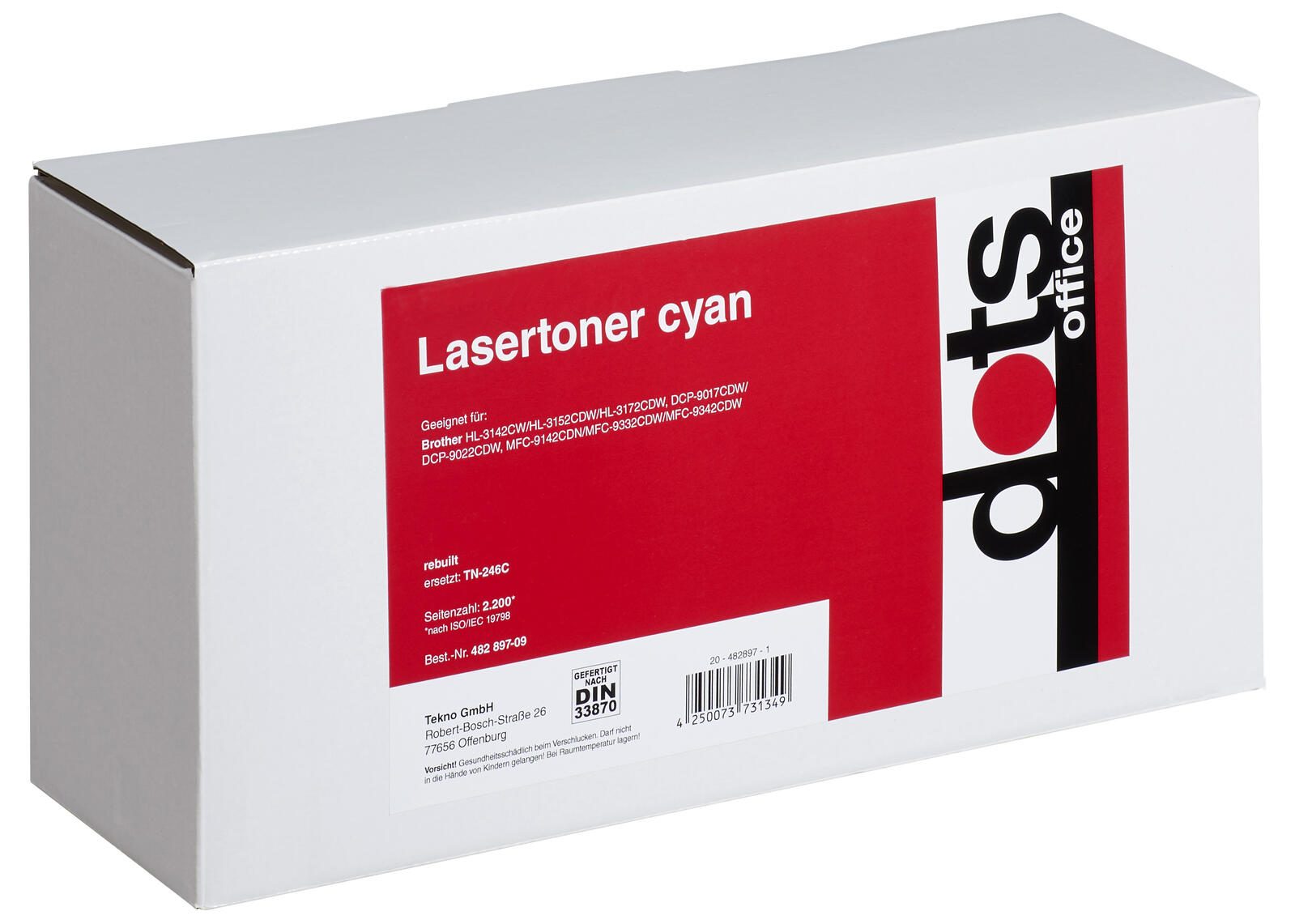 dots Toner kompatibel zu brother TN-246c cyan