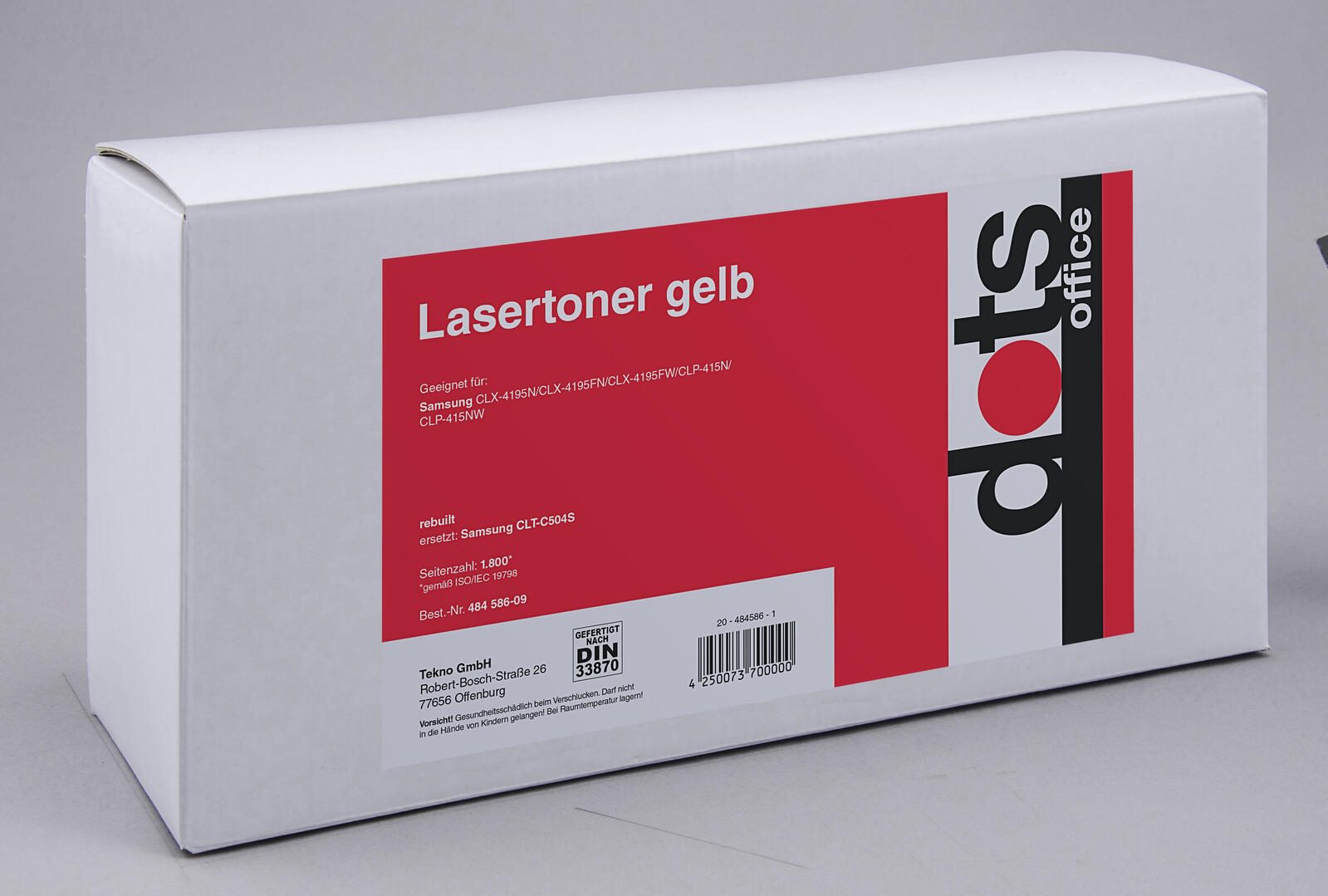 dots Toner kompatibel zu SAMSUNG CLT-Y504s (SU502A) gelb