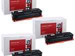 dots Toner kompatibel zu HP 131A; Canon 731(U0SL1AM; 6271B002/6270B002/6269B002), 3er-Set cyan, magenta, gelb