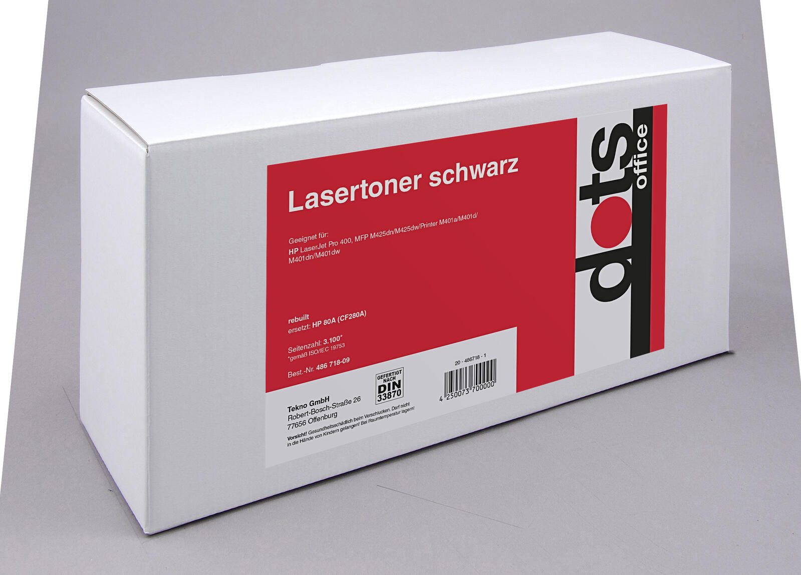 dots Toner kompatibel zu HP 80A (CF280A) schwarz