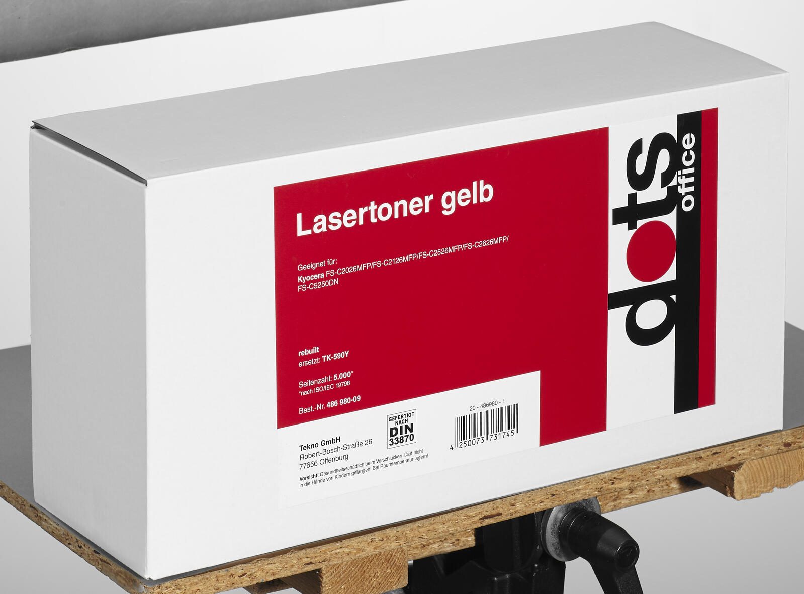 dots Toner kompatibel zu Kyocera TK-590Y gelb