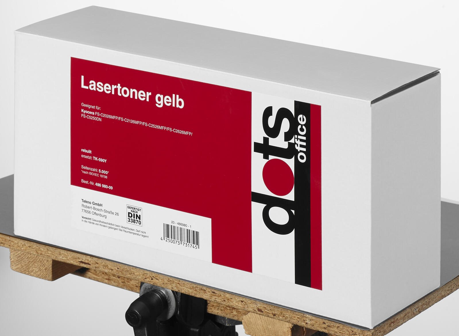 dots Toner kompatibel zu Kyocera TK-590Y gelb