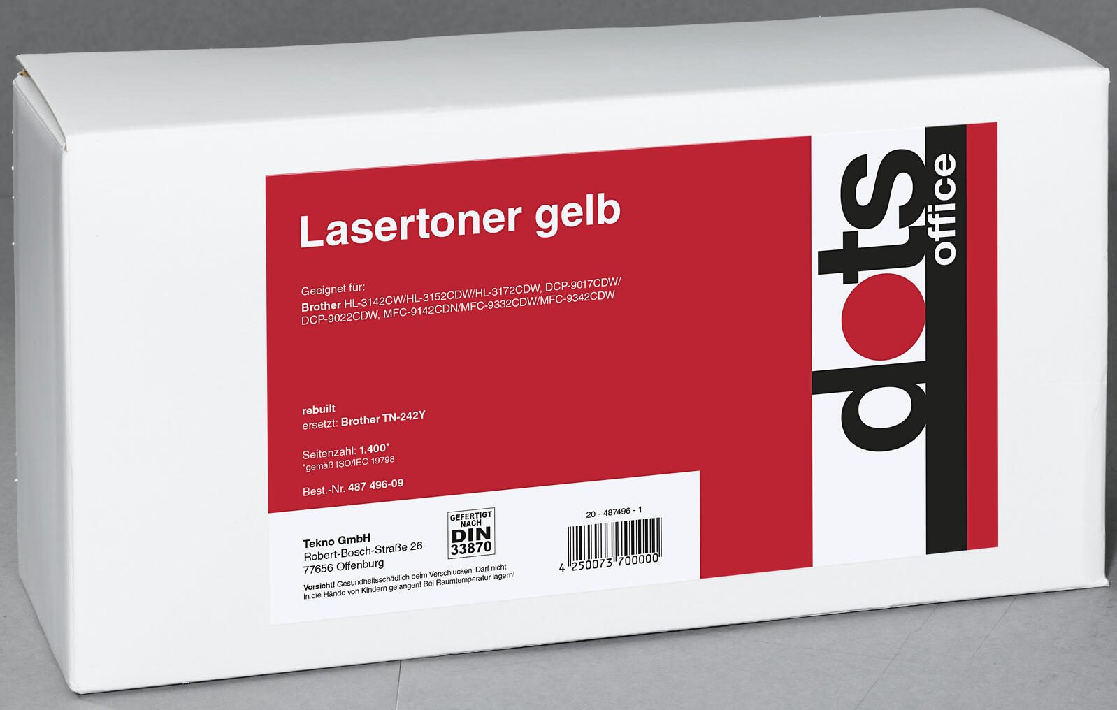 dots Toner kompatibel zu brother TN-242Y gelb