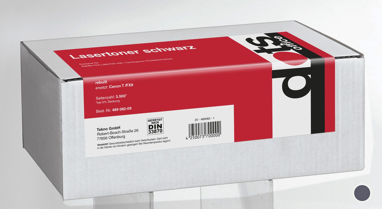 dots Toner kompatibel zu Canon T/FX-8 schwarz