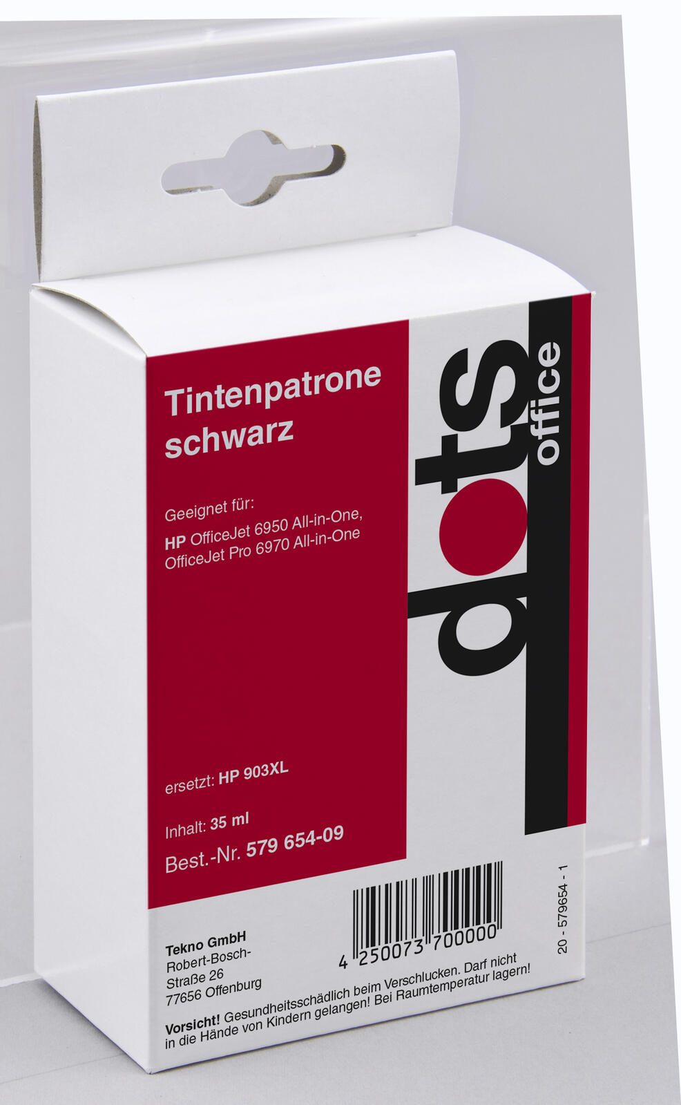 dots Druckerpatrone kompatibel zu HP 903XL (T6M15AE) schwarz