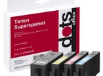 dots Druckerpatronen kompatibel zu HP 903XL (3HZ51AE), 4er-Set schwarz, cyan, magenta, gelb