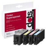dots Druckerpatronen kompatibel zu HP 903XL (3HZ51AE), 4er-Set schwarz, cyan, magenta, gelb