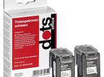 dots Druckerpatronen kompatibel zu HP 301XL (D8J45AE), 2er-Set schwarz
