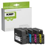 KMP Druckerpatronen H174V schwarz, cyan, magenta, gelb kompatibel zu HP 932XL/933XL (C2P42AE), 4er-Set