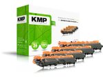 KMP Toner B-T58V schwarz, cyan, magenta, gelb kompatibel zu brother TN-242BK/TN-246CMY, 4er-Set
