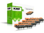 KMP Toner B-T58V schwarz, cyan, magenta, gelb kompatibel zu brother TN-242BK/TN-246CMY, 4er-Set